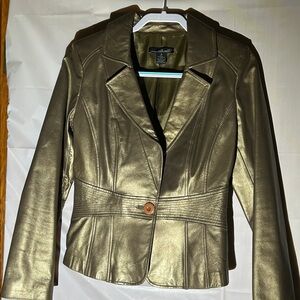 Willi Smith 🤩 Gold Crop Jacket